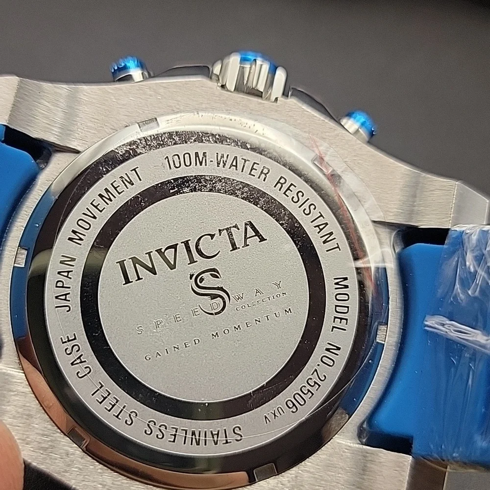 NEW 25506 Invicta Speedway Impulse Men's Watch - 52mm Blue Silver Chronograph
